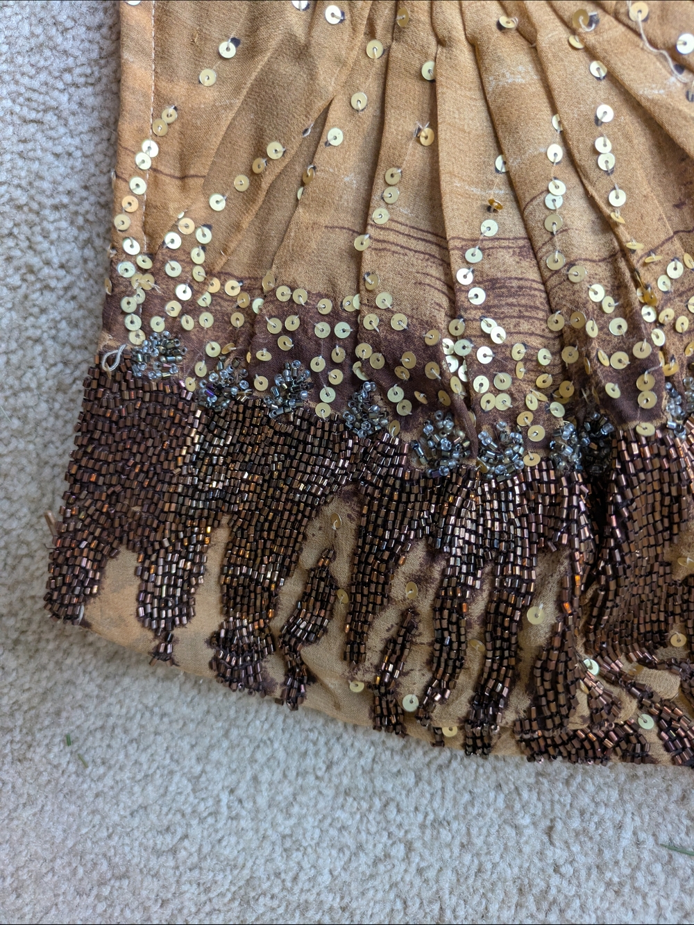 Alberto Makali Beige Silk Vintage Y2K Fairycore Festival Animal Print Bodice - Picture 7 of 16